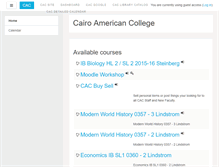 Tablet Screenshot of moodle.cacegypt.org